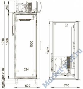 Холодильный шкаф Polair DM110Sd-S версия 2.06