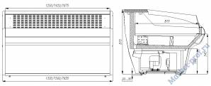 Холодильная витрина Carboma ВХСо-1,5 (динамика)